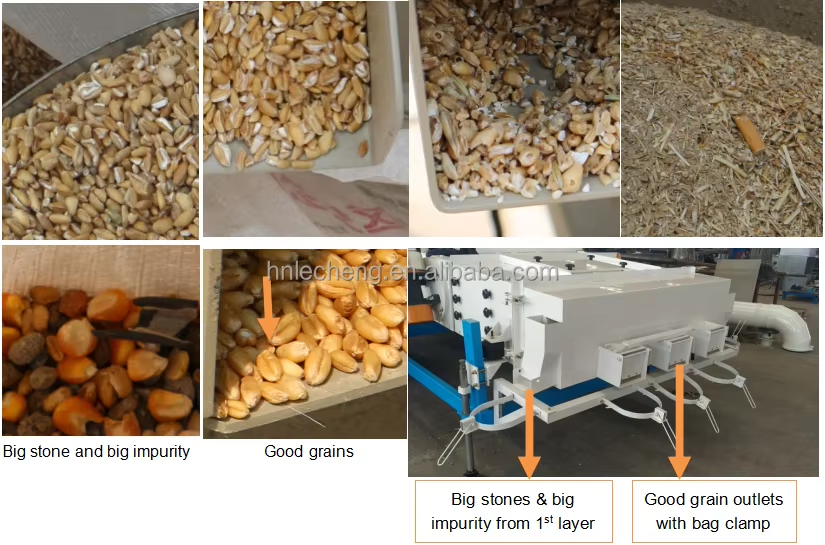 High Productivity Mobile Combined Grain Seed Cleaning Machine Máquina limpiadora de semillas de granos combinada móvil de alta productividad