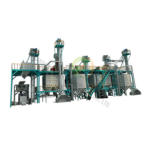 Producción de harina de planta de procesamiento de maíz comercial automatizada