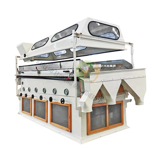 Equipo de clasificación de mesa de gravedad de semillas granulares, máquina separadora por gravedad de semillas de granos agrícolas