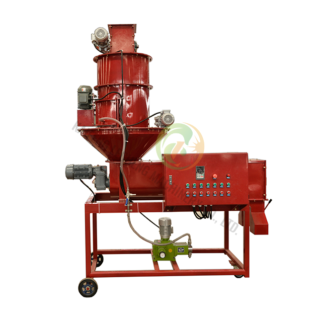 Tratador continuo de semillas para el tratamiento de semillas con productos químicos