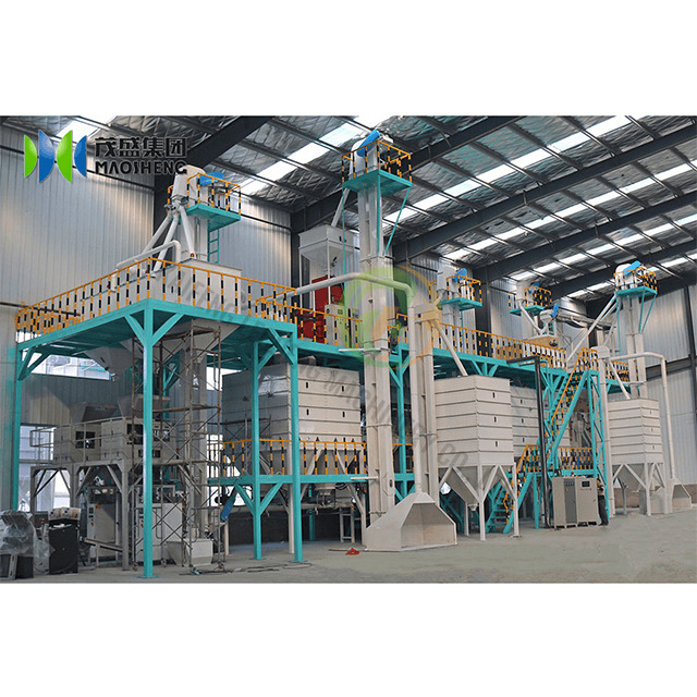 Producción de harina de planta de procesamiento de maíz comercial automatizada