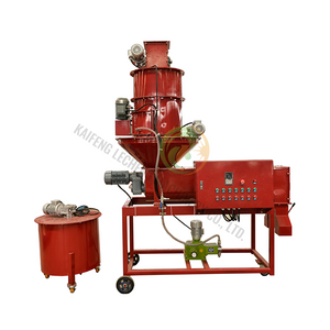 Tratador continuo de semillas para el tratamiento de semillas con productos químicos