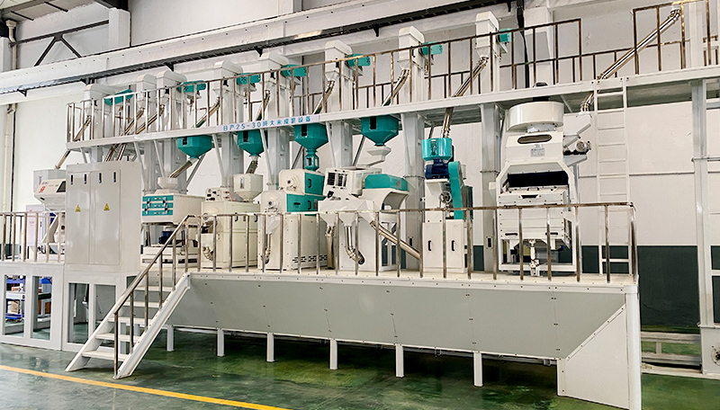 Automatic Paddy Rice Processing Plant Planta de procesamiento automático de arroz con arroz