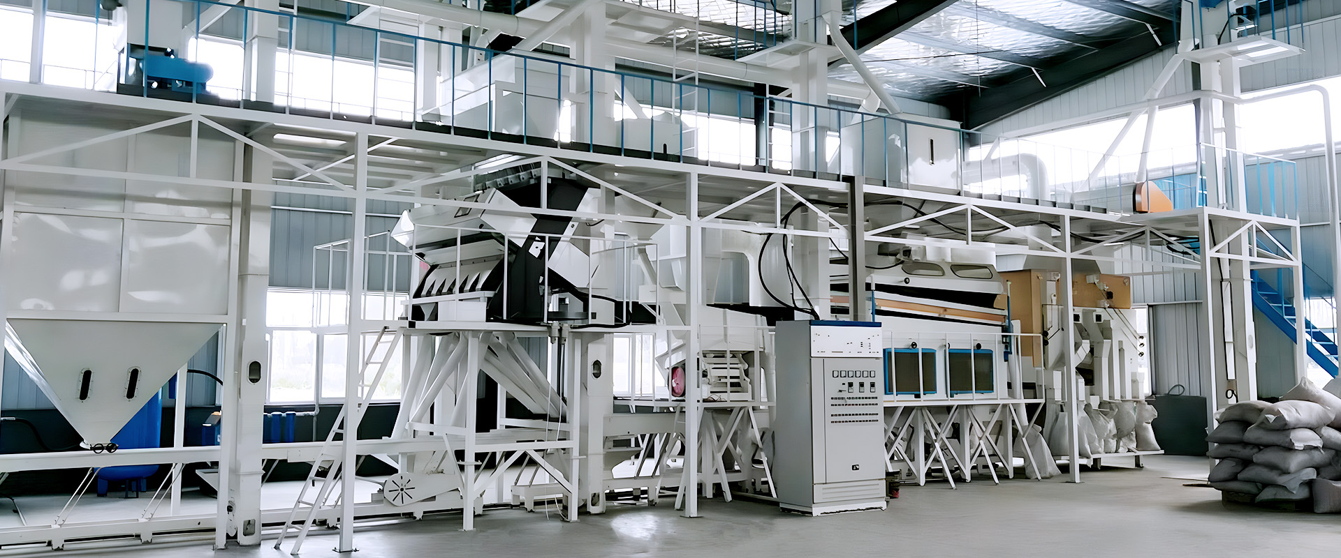 Automated Seed Cleaning Machine Production Line Installation