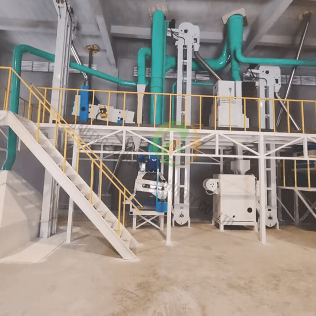 Planta de procesamiento de granos de café duradera para centros de procesamiento cooperativo